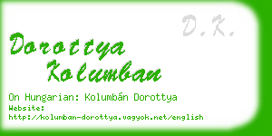 dorottya kolumban business card